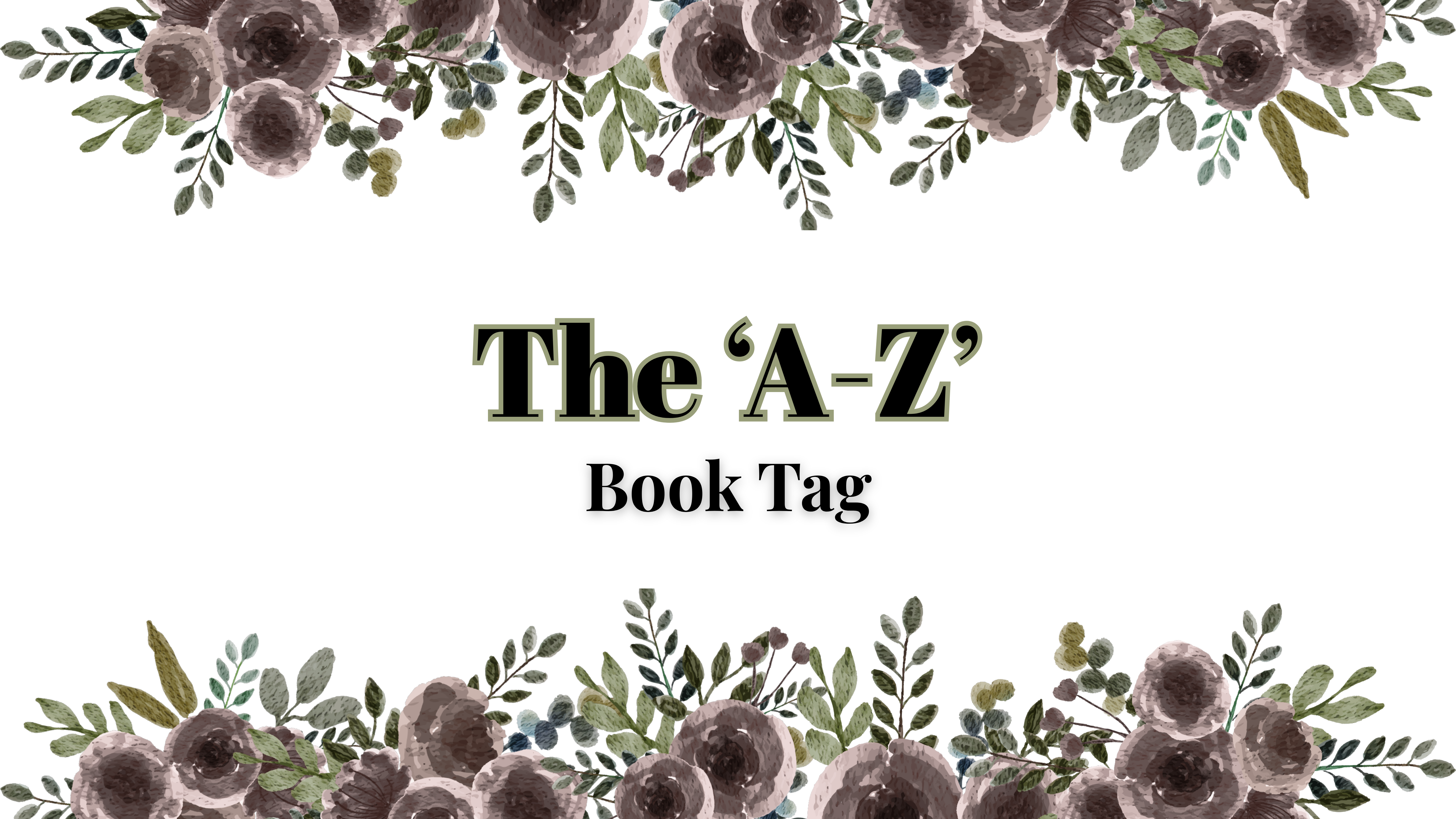 The ‘A-Z’ Book Tag
